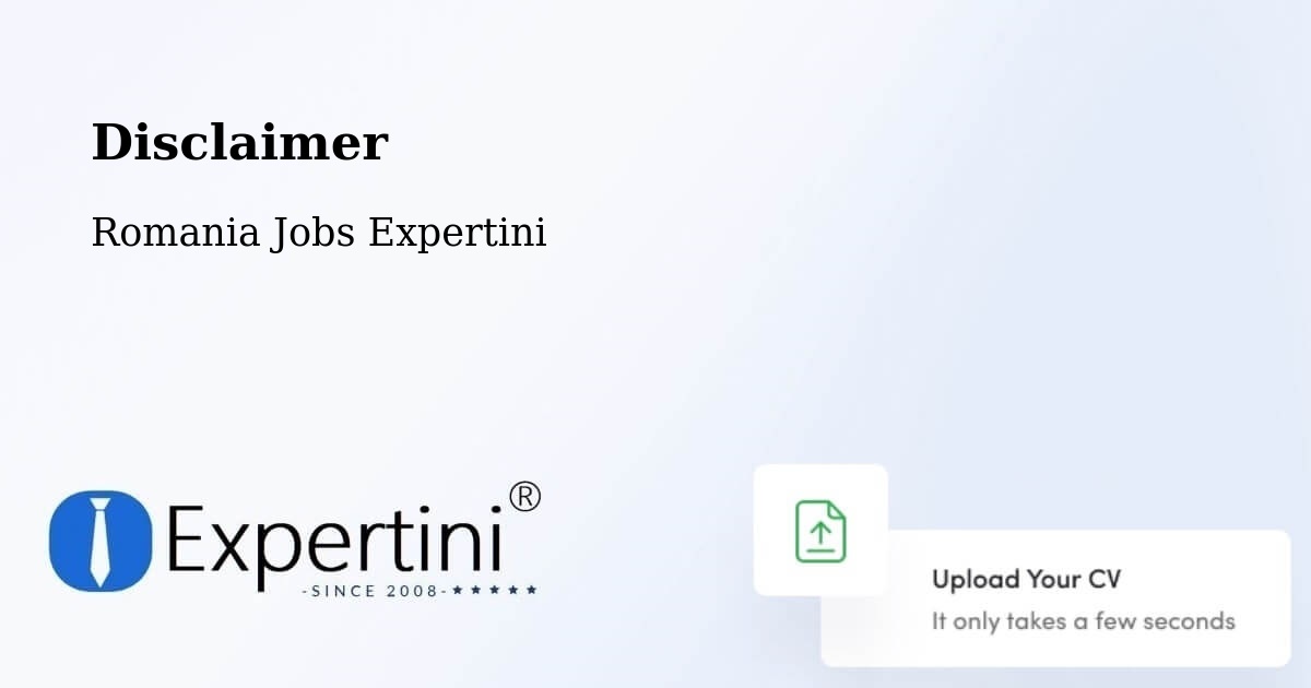 Disclaimer – Comuna Perişani - Romania Jobs Expertini